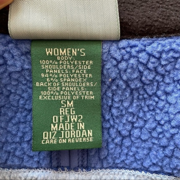 L.L.Bean Full Zip Fleece Jacket Blue Size S - Picture 11 of 16